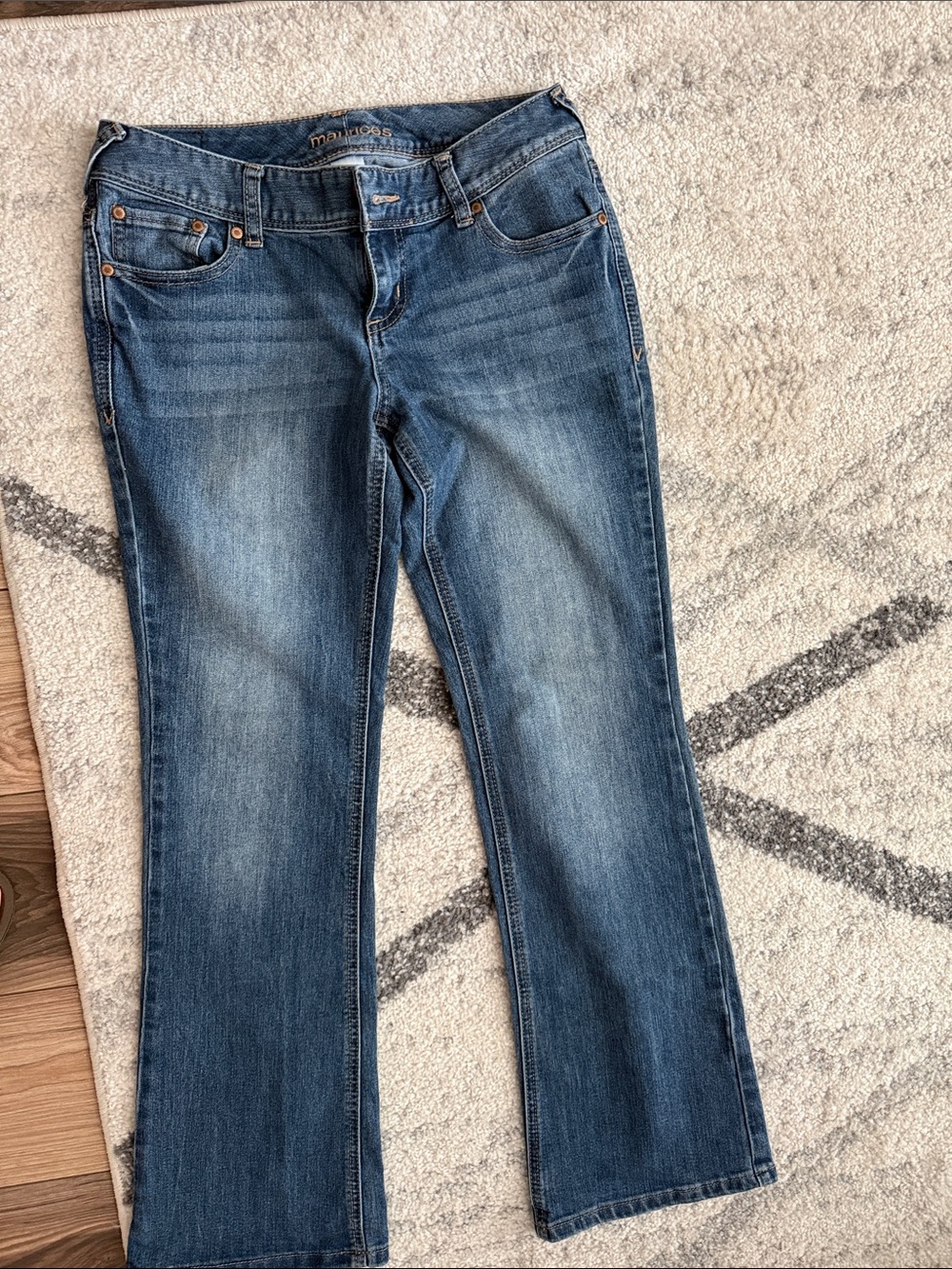 Maurices Women's Flare Jeans in Medium Blue Wash